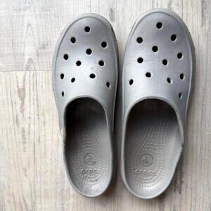 RESERVED FOR SOPHIA Gray Crocs Closed Toe Sandals Women's Size 7